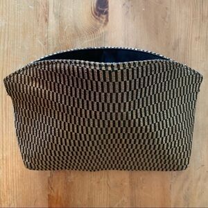 𝅺EUC Vintage Margaret Smith Gardiner Maine 1960’s black gold Clutch Purse Rare!